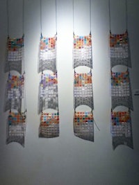 a group of calendars hanging on a wall