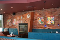 a red brick wall